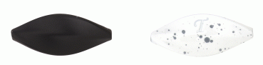 spro trout master spin spoon black n white